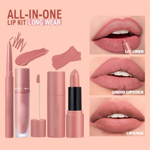 Long-Lasting & Waterproof Matte Lipstick Set