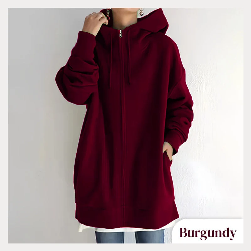 💥Limited Time Special Offer 50% off🔥Women's Autumn/Winter Zipper Hooded Sweater - Image 14