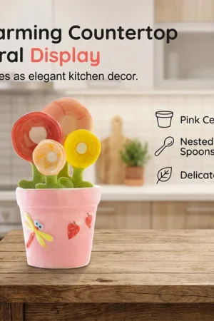 Ceramic Flower Measuring Spoon Set