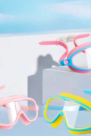 Anti-Fog Swimming Goggles for Kids with Nose Clip & Ear Plugs