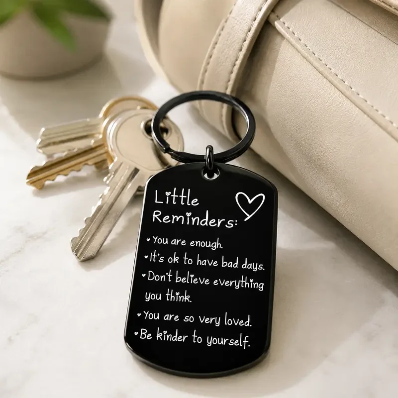 🎁Hot Sale 49% OFF🔥Engraved Inspirational Stainless Steel Keychain - Image 5