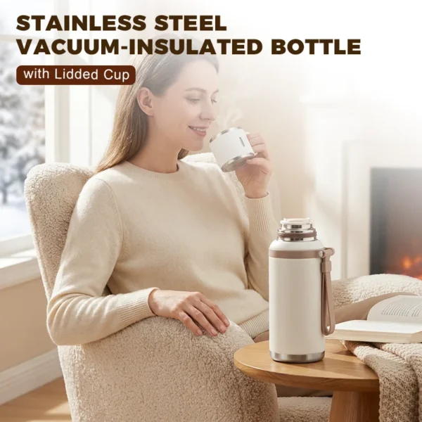 π’π’50% OFF!!β°Stainless Steel Vacuum-Insulated Bottle with Lidded Cup