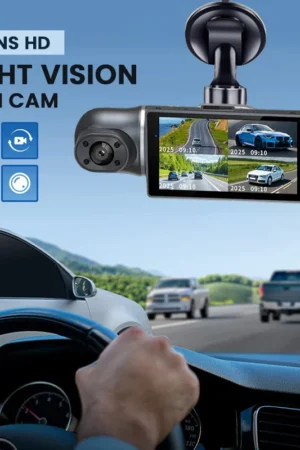 4-Lens HD Night Vision Dash Cam