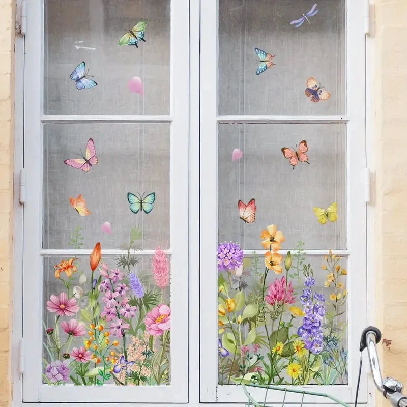 💐Time-limited Special💞Colorful Floral Bouquet Window Sticker🖼️(Cut to size freely) - Image 16