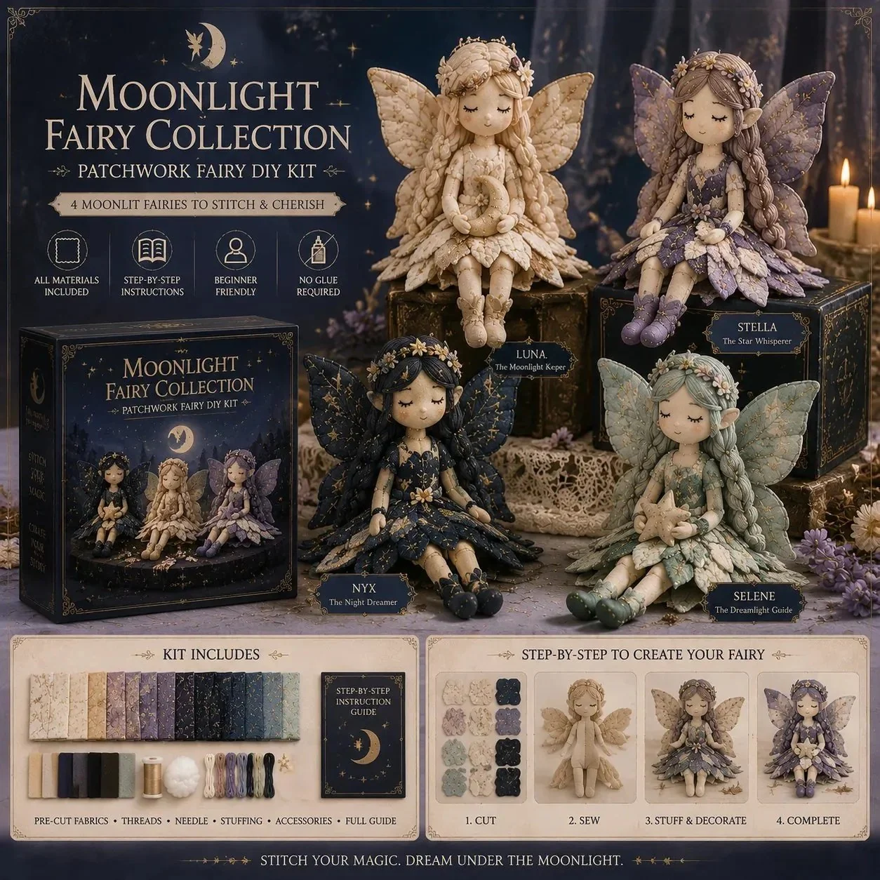 🔥LAST DAY 49% OFF🧵Fairy Patchwork DIY Collection - Image 7