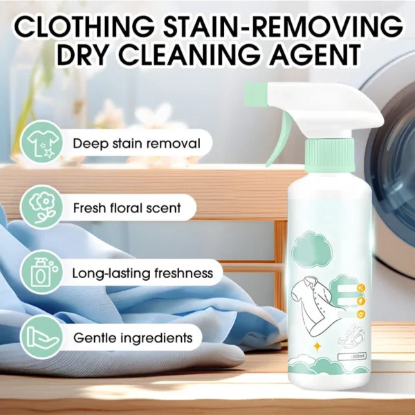 🥳2026 HOT SALE👔 Emergency Stain Savior! Clothing Dry-Cleaning Agent – Treat Stains Instantly, Avoid the Trip. ✨🌿