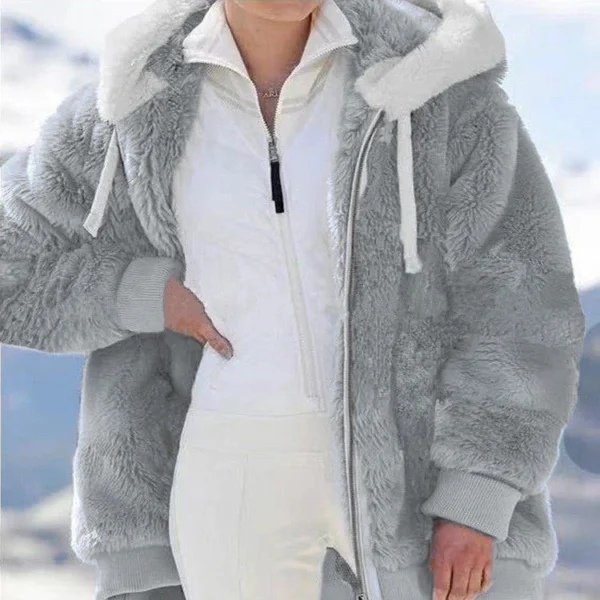 🎁Christmas Hot Sale 49% OFF🎄Hooded Fleece Jacket with Shearling Lining❄️