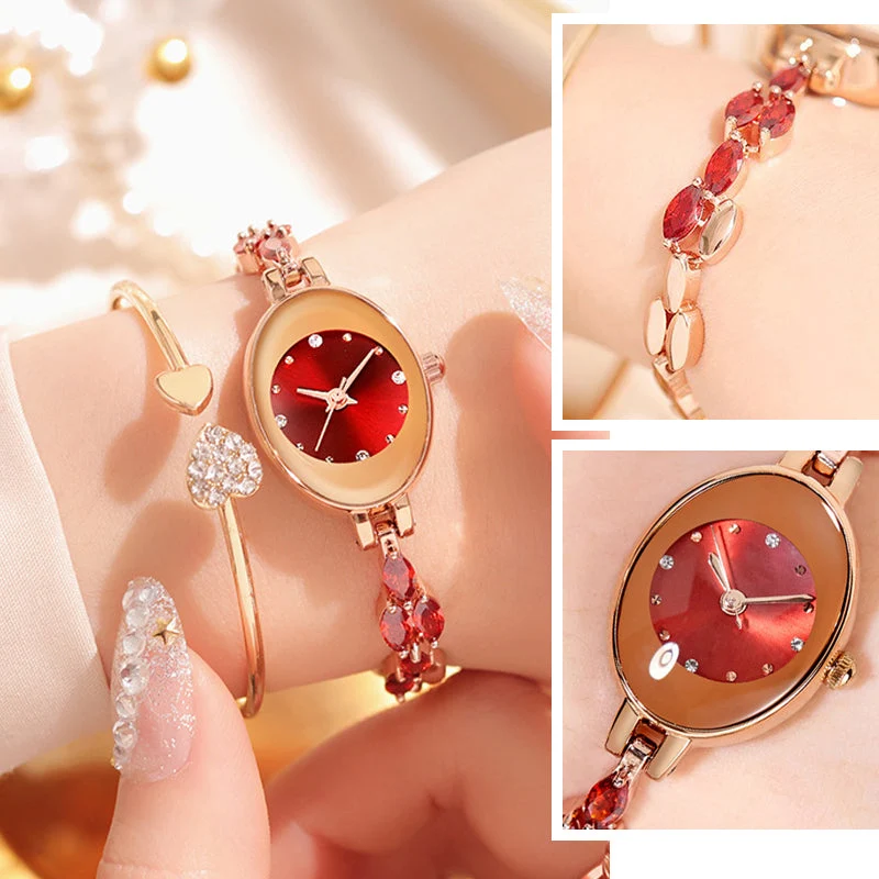 ✨2025 New Design🎀⌚Women's Colored Zircon Bracelet Watch - Image 12