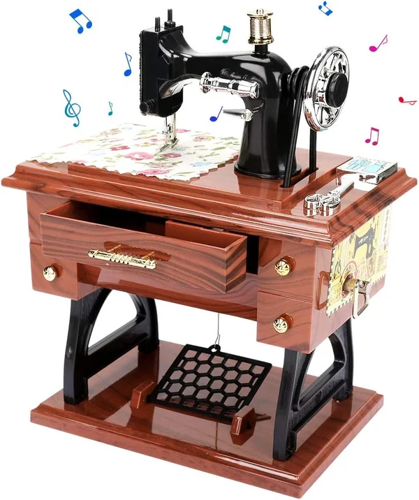 đ„Time Limit Sale 50% OFF - Wood Mini Sewing Machine Music Box - Image 9
