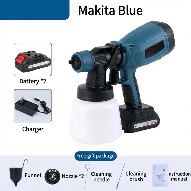 🎨🔋 Cordless paint sprayer – 2 batteries, versatile, for painting & gardening! - Image 11