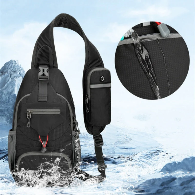 🎒 50% OFF NOW! 💧 Men's Outdoor Sling Bag – Multi-Pocket, Water-Resistant & Breathable – Perfect for Travel & Daily Use ✨ - Image 6