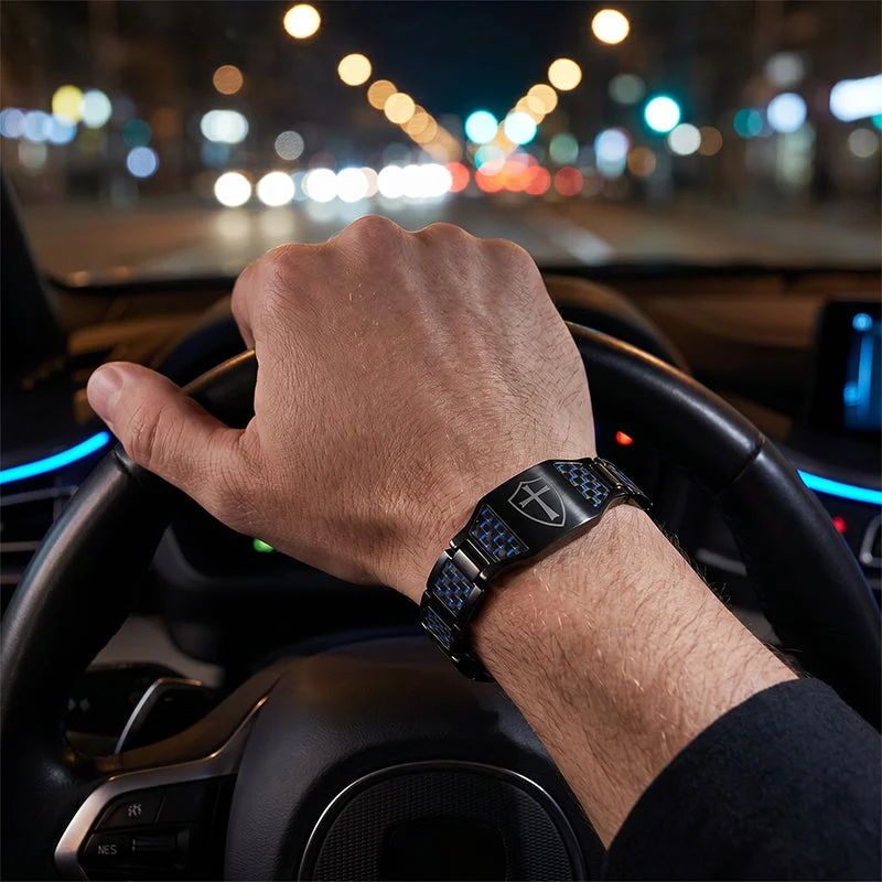 Men's Titanium Steel Magnetic Therapy Bracelet - Image 5