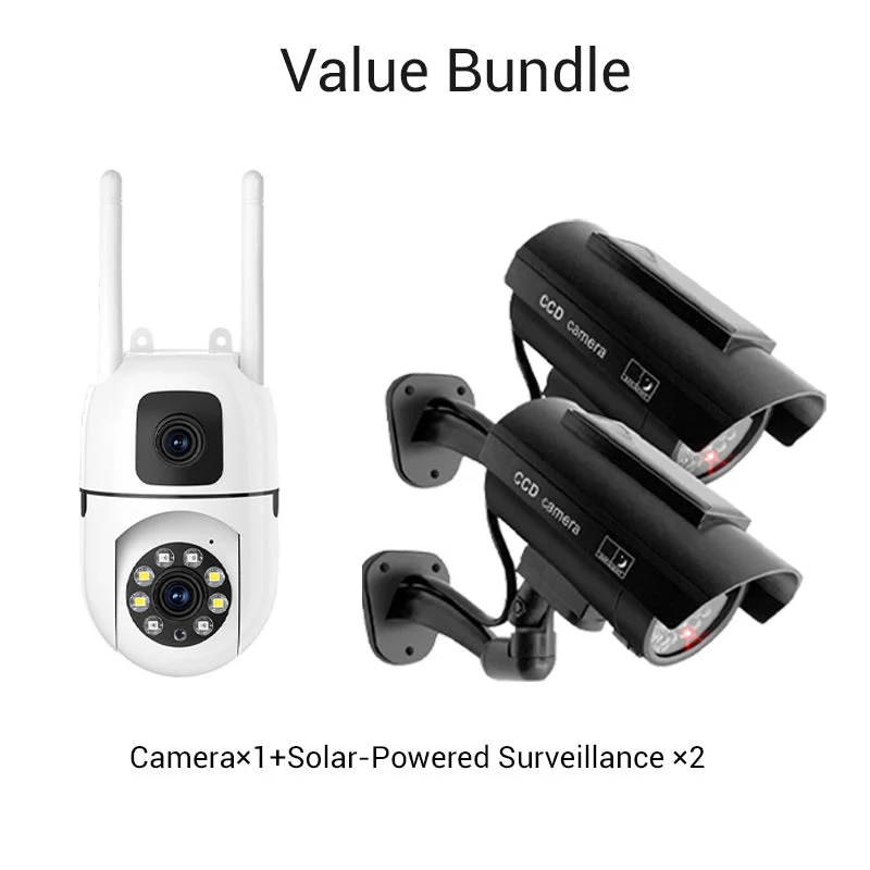 🔍🔍360° Pan & Tilt 4K Dual Lens Security Camera – Outdoor WiFi Surveillance Camera - Image 10