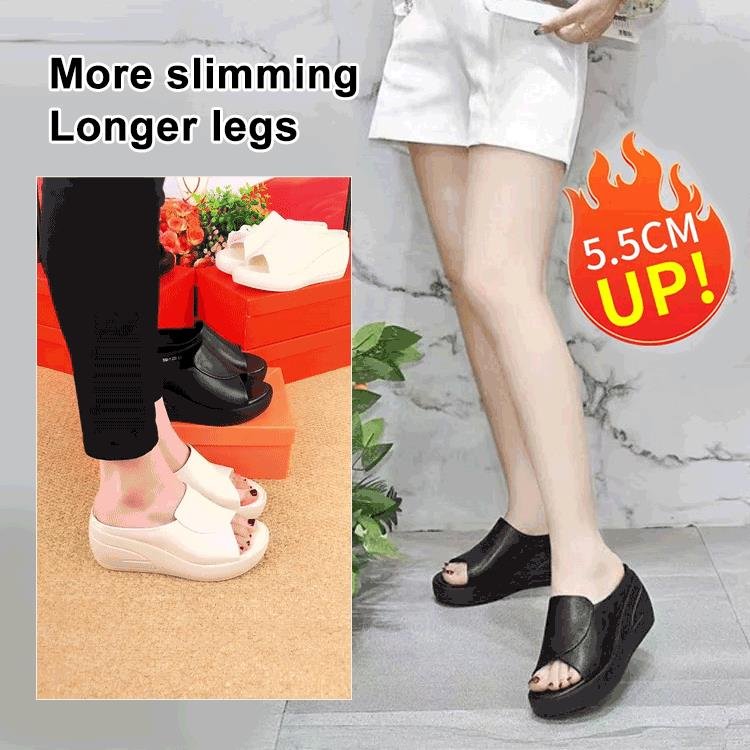 👡 50% OFF NOW! ✨ Elevation 5.5 cm Inclined Heel Sandals – Comfortable Lift, Stylish Design & Perfect for Daily Wear 🌸 - Image 2