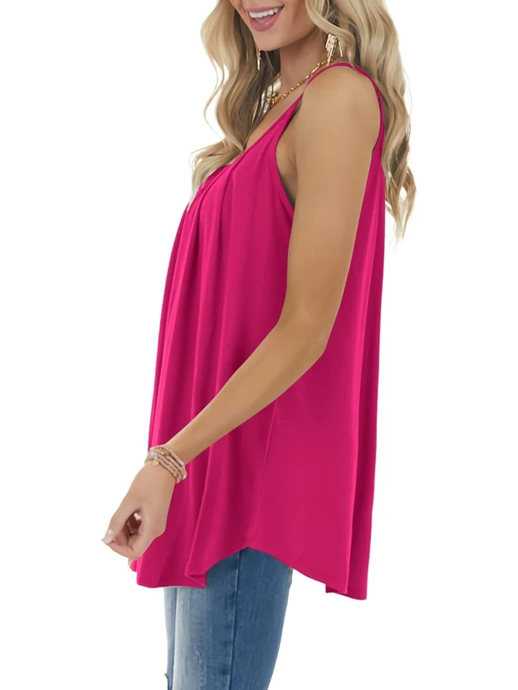 ✨Women Spaghetti Straps Pleated Loose Tank Top (BUY 2 FREE SHIPPING) - Image 8