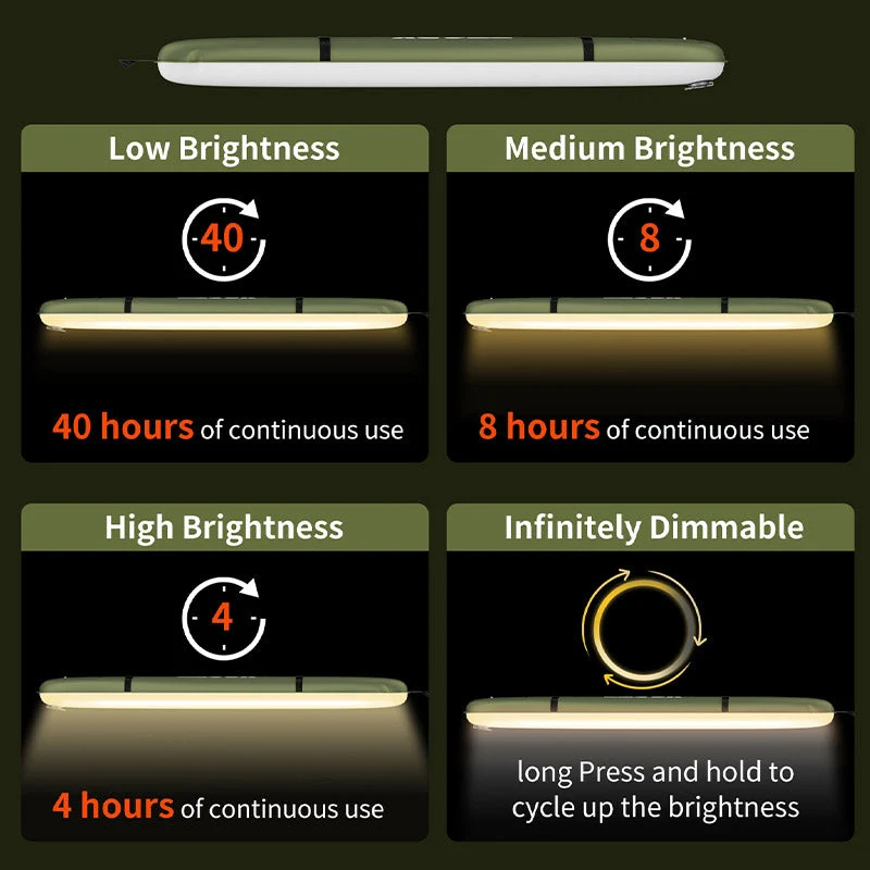 Rechargeable LED Inflatable Camping Tube Light - Image 6