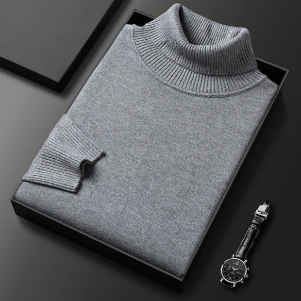 🎄Hot Sales - 49% OFF🎁Men's Solid Color Premium Cashmere Sweater - Image 8