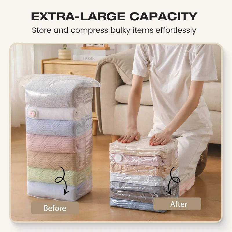 ⏳ Limited-Time Sale 🔥 Pump-Free Vacuum Compression Bags, Large Size - Image 3