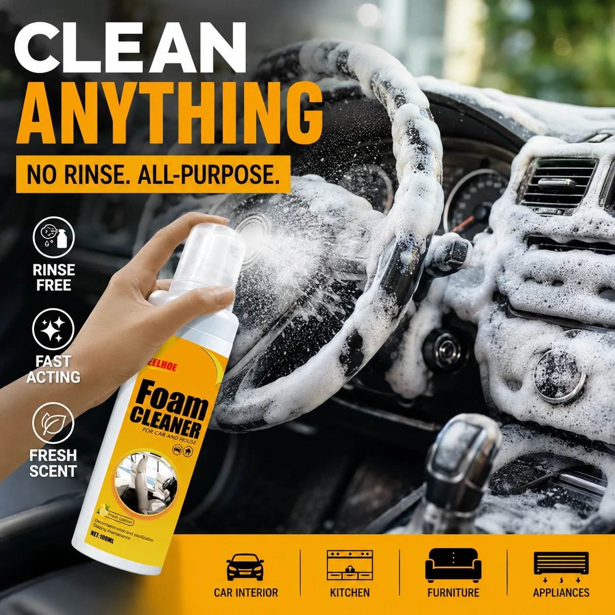 🔥2026 New Arrivals: 50% Off for a Limited Time!🔥🏆 50K+ SOLD!💦All-Purpose Rinse-Free Cleaning Spray - Image 7
