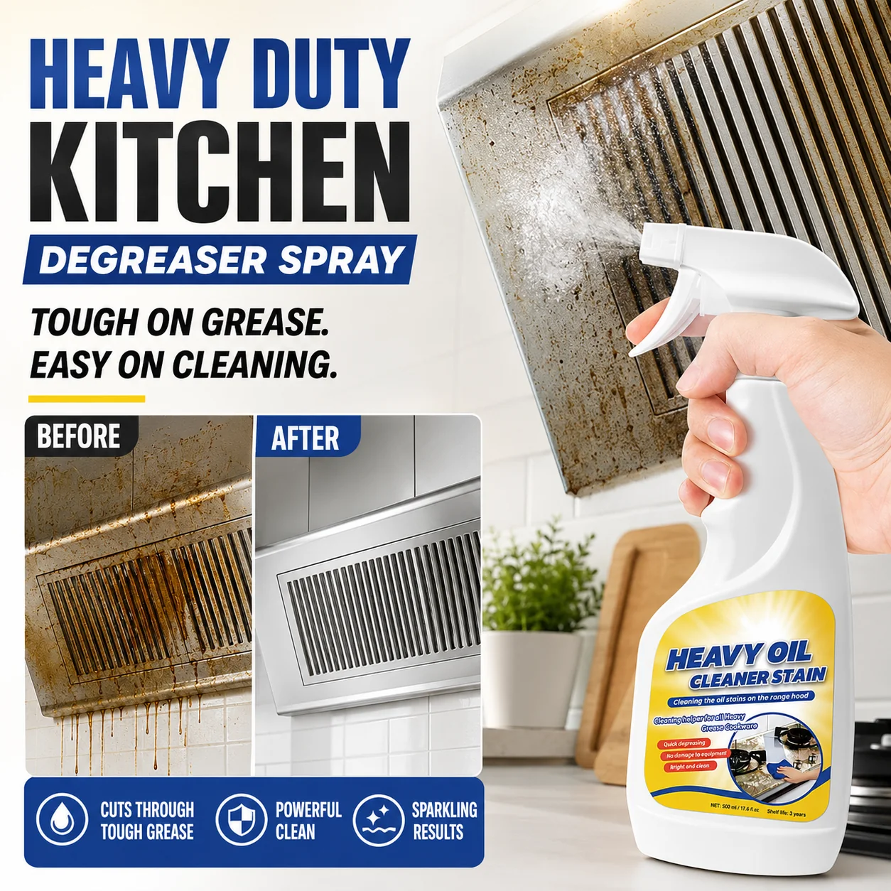 ⏳LIMITED TIME: 50% OFF! 🏆Heavy Duty Kitchen Degreaser Spray - Image 4