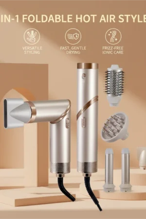 5-in-1 Foldable Hot Air Styler + Cleaning Cloth