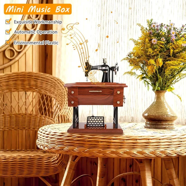 đ„Time Limit Sale 50% OFF - Wood Mini Sewing Machine Music Box - Image 10