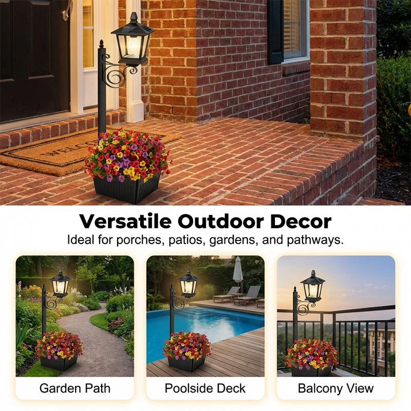 💐New arrival 40% OFF!🌿Wrought Iron Solar Light – Retro Style & All-Weather - Image 6
