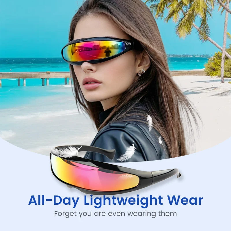 ⏳LAST DAY SALE 50% OFF🔥Lightweight Futuristic Shield Sunglasses - Image 3