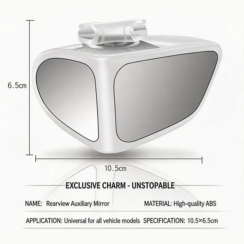 Dual-Lens 360°Adjustable Blind Spot Mirror - Image 6