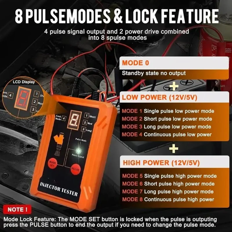 ⏱️ 2026 Bestseller | Diagnose & Clean in Minutes | 4-Mode Injector Tester 💨【Hot Sale】 - Image 5