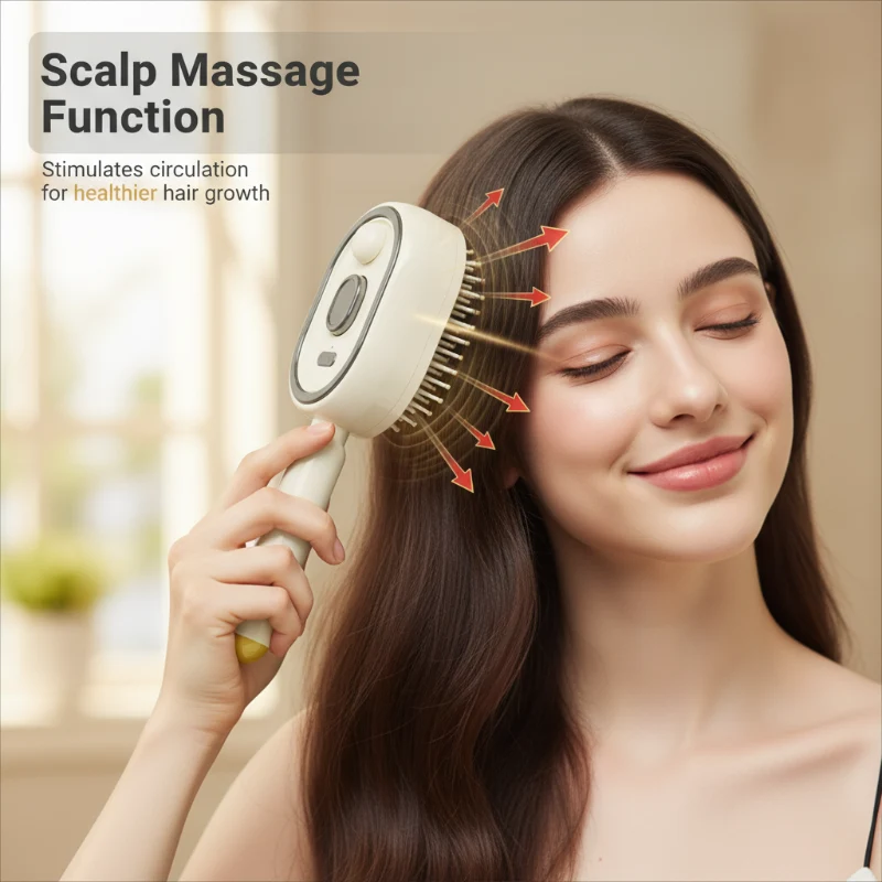 💜Limited Sale 50% OFF 💜Electric Spray & Massage Hair Brush - Image 13
