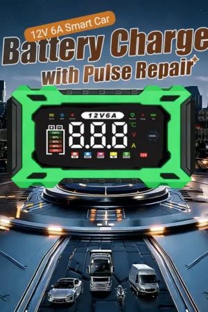 12V 6A Smart Car Battery Charger with Pulse Repair