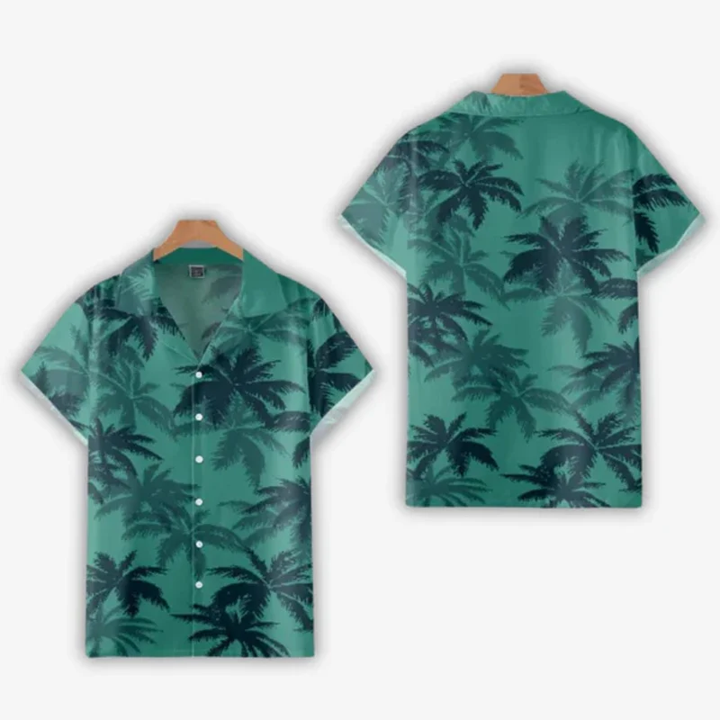 Men’s Tropical Print Shirt and Pants - Image 7