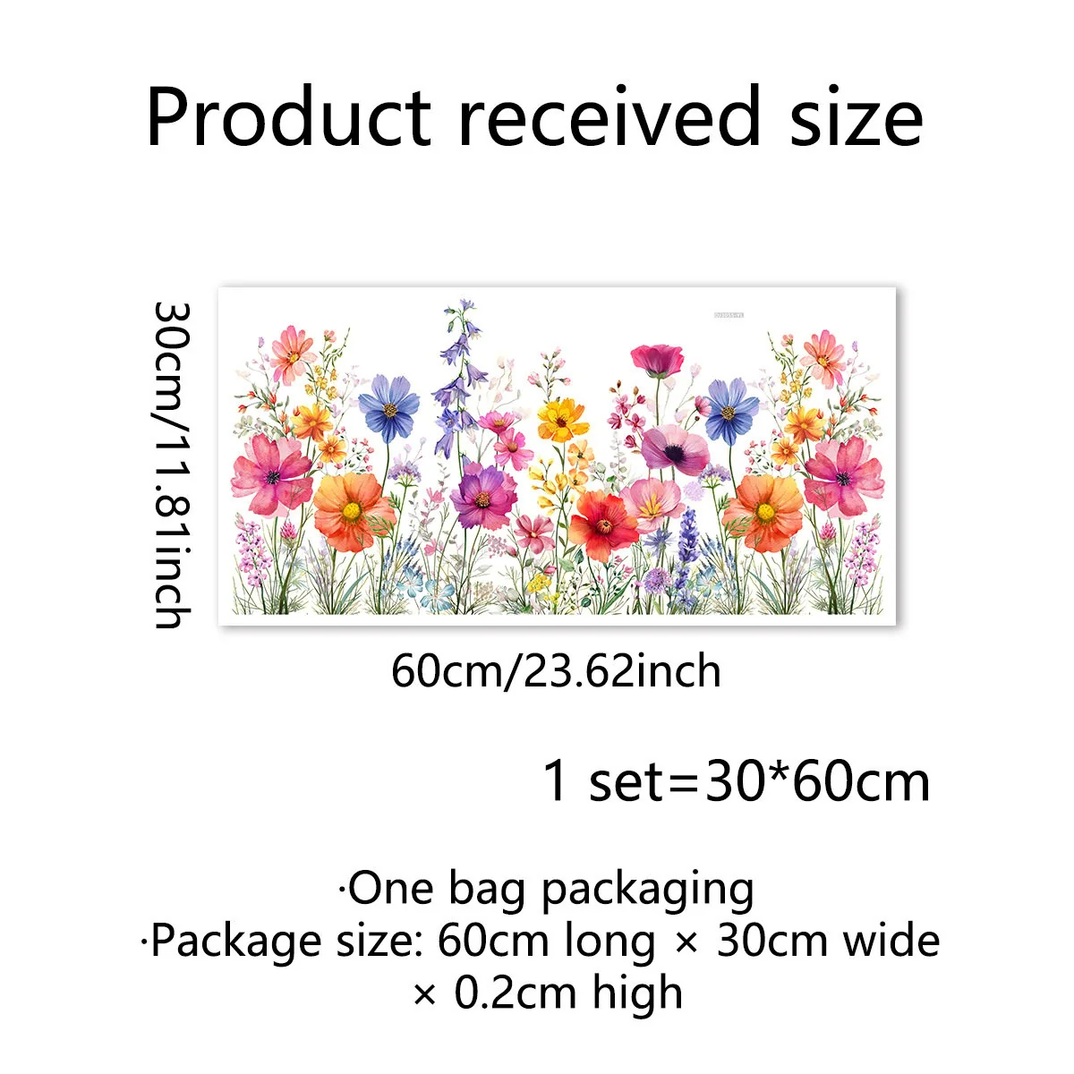💐Time-limited Special💞Colorful Floral Bouquet Window Sticker🖼️(Cut to size freely) - Image 6