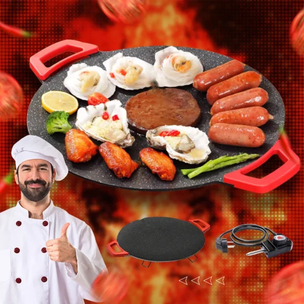 🌟Electric Non-stick Smokeless Baking Pan✈️FREE SHIPPING✈️