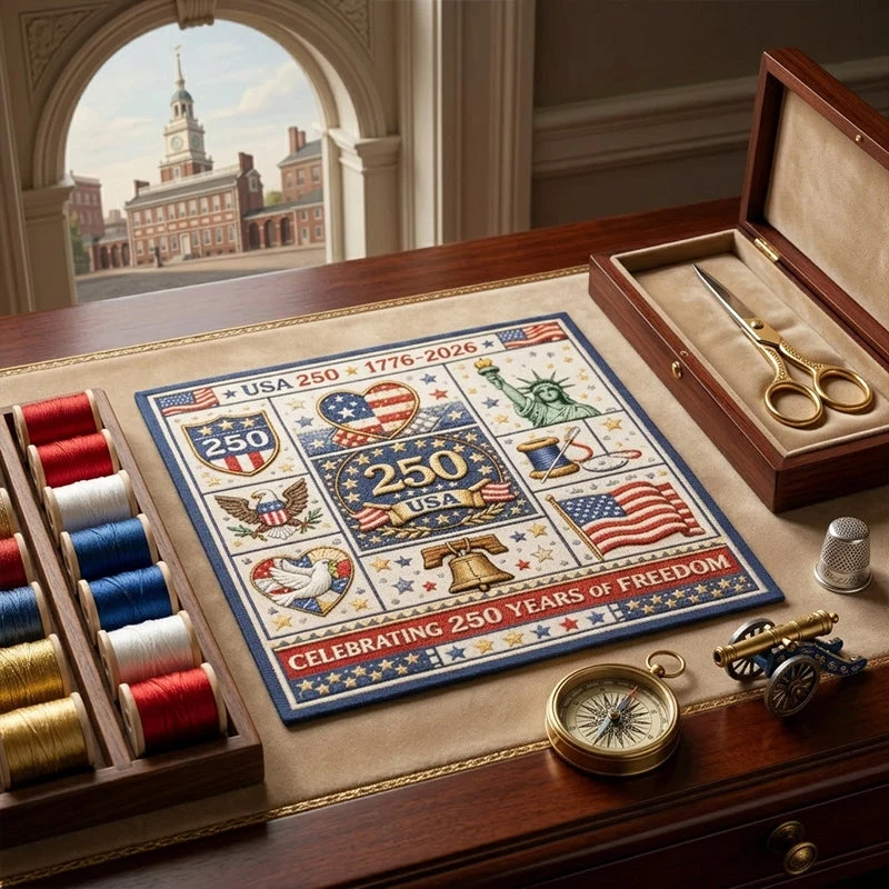 🎁Hot sale🧵USA 250th Anniversary Commemorative Cross Stitch Kit - Image 2