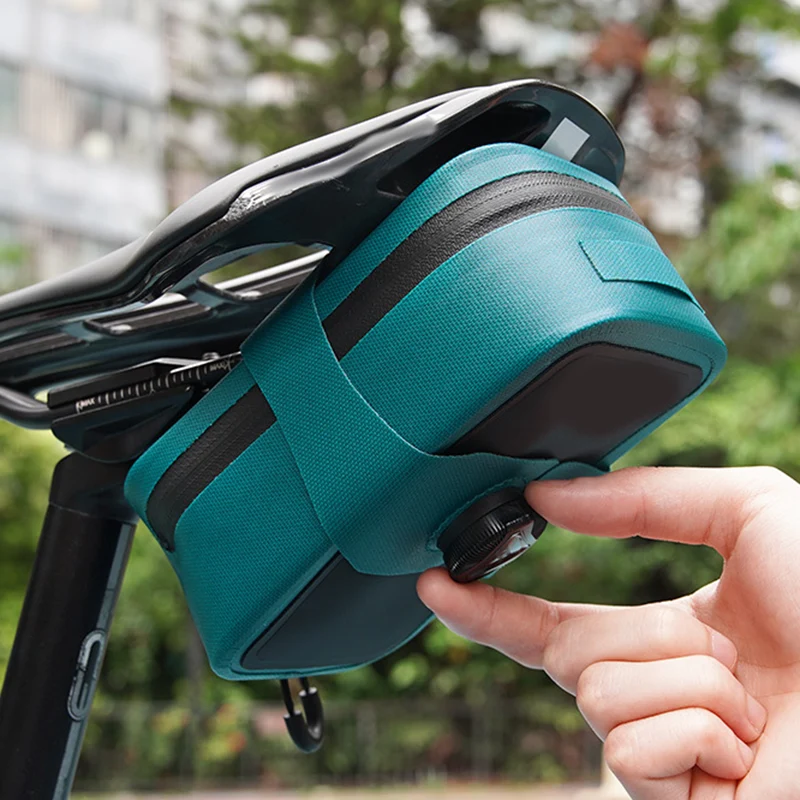 Waterproof Bicycle Saddle Bag with Quick-Release Knob - Image 6