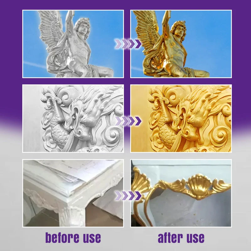 Water-Based Shiny Gold Leaf Paint - Image 5