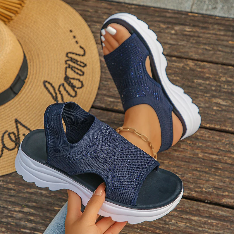 Women's Breathable Mesh Platform Sandals - Image 15