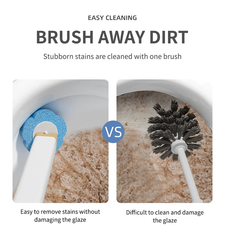 🔥NEW YEAR SALE £10.99!!⚡50K+ SOLD!🚽💦Disposable Replacement Wall-Mounted Innovative Toilet Brush Set✨ - Image 3