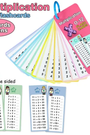 15PCS Double Sided Math Flash Cards