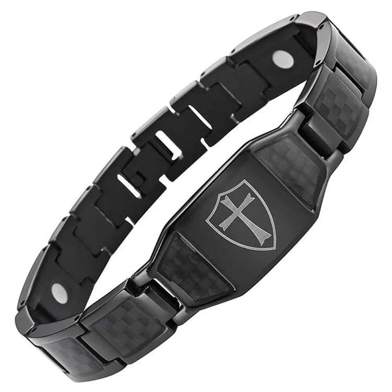 Men's Titanium Steel Magnetic Therapy Bracelet - Image 11