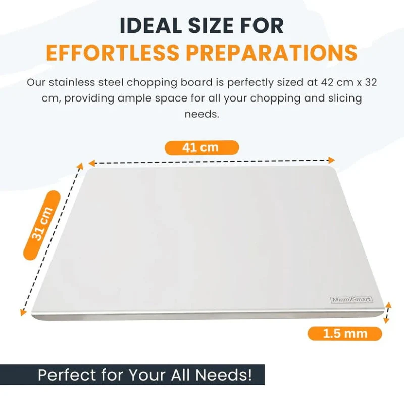✨ Stainless Steel Countertop Chopping Board – Hygienic, Knife-Friendly & Easy-Clean Surface 🍽️ - Image 9