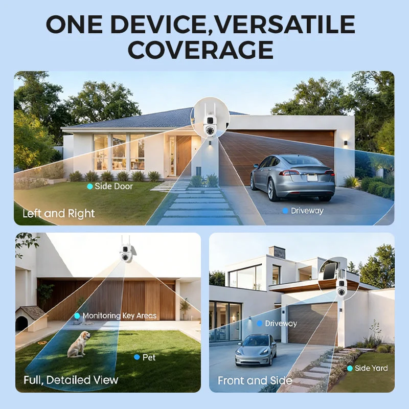 🔍🔍360° Pan & Tilt 4K Dual Lens Security Camera – Outdoor WiFi Surveillance Camera - Image 7