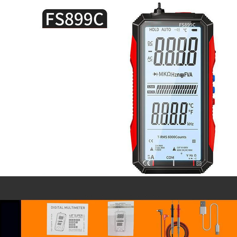 🔧 50% OFF NOW! ⚡ USB Rechargeable Digital Multimeter – Auto-Ranging, LCD Backlight & Portable Design 📏 - Image 6