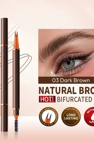 Dual-Ended 2-Fork Liquid Eyebrow Pen