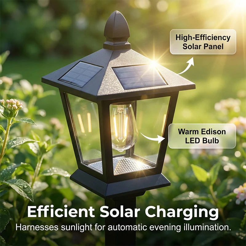 💐New arrival 40% OFF!🌿Wrought Iron Solar Light – Retro Style & All-Weather - Image 2