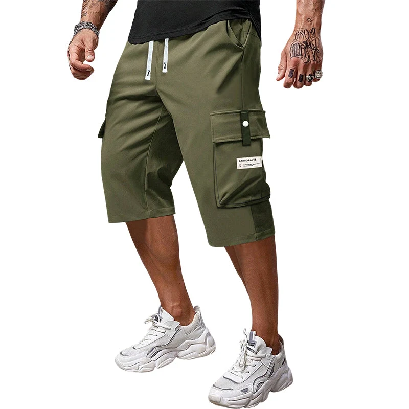 ⏳LAST DAY SALE 60% OFF !!📢Men's Casual Drawstring Capri Cargo Pants - Image 12
